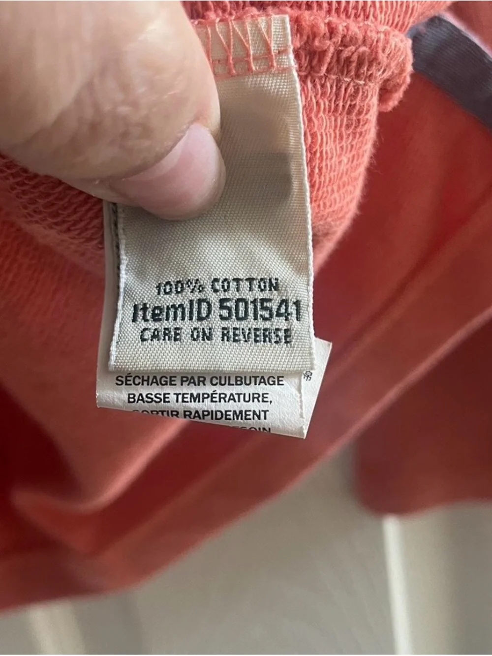 Men’s XL L.L.Bean Orange/gray 1/2 Zip pullover sweater